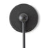 Lorelei Oval Drop Wall Mirror with Black Metal Clip Frame