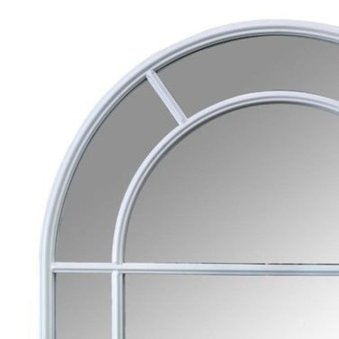 Maxwell Arched White Wall Mirror