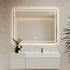 Ivo Rectangular Frameless Frosted Frontlit LED Wall Mirror