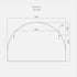 Apsel Arch Brushed Nickel Wall Mirror