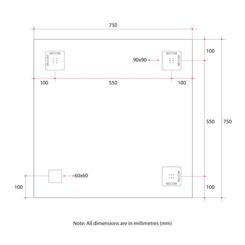 Montana Rectangle Bevel Edge Bathroom Wall Mirror