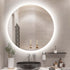 Monique Frameless Anti-Fog Backlit Round Bathroom Mirror with LED