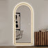 Elwood Arched Full Length Dimmable LED Gold Standing Mirror