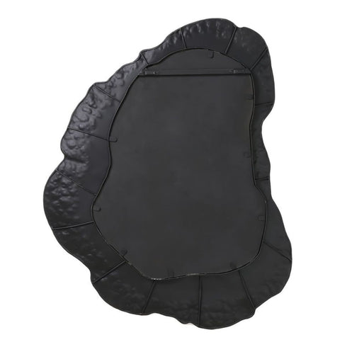 back of Yeda Organic Shape Gold Wall Mirror