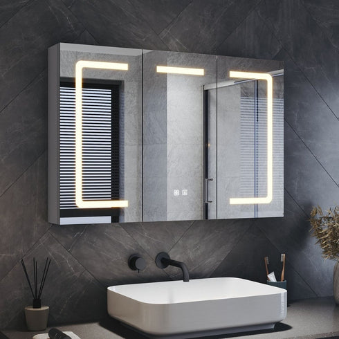 Tallis Three Door Anti-fog LED Bathroom Cabinet