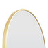 Aiva Satin Brass Arch Wall Mirror
