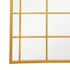 Greer Arched Window Gold Wall Mirror - Metal Grid Modern Feature Mirror