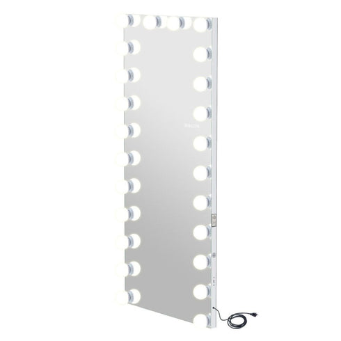 Kurinda Full Length LED Hollywood Vanity Mirror White