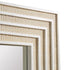 Barwon White Layered Frame Statement Wall Mirror