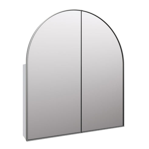 Amaris Brushed Nickel Arch Mirror Cabinet