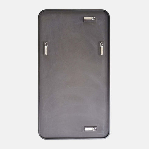 Albin Radius Rectangle Antique Brass Wall Mirror