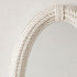 Georgie Hamptons Style Oval Mirror with Textured Rope Frame - Coastal Wall Mirror