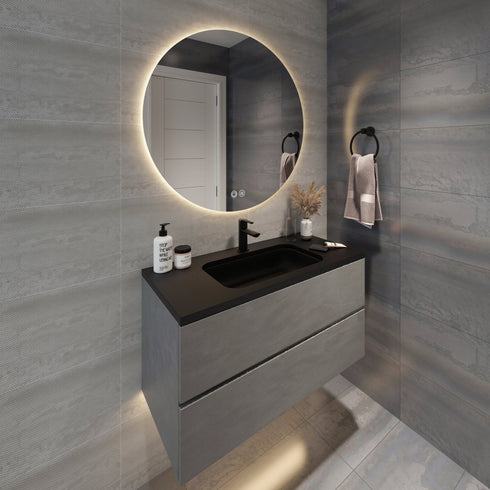 Alessio Anti-fog Backlit 3 Colour LED Round Bathroom Mirror With Optional Bluetooth