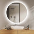 Monique Frameless Anti-Fog Backlit Round Bathroom Mirror with LED