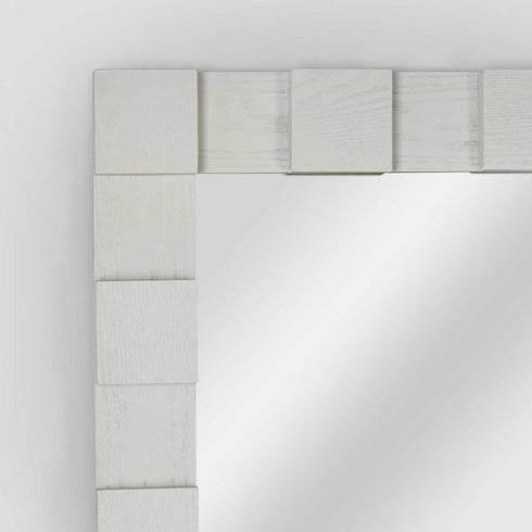 Melanee Oak White Wall Mirror
