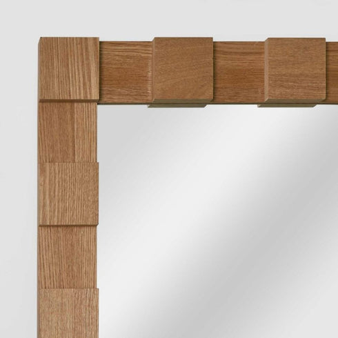 Melanee Oakwood Wall Mirror