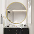 Solea Rose Gold Round Wall Mirror