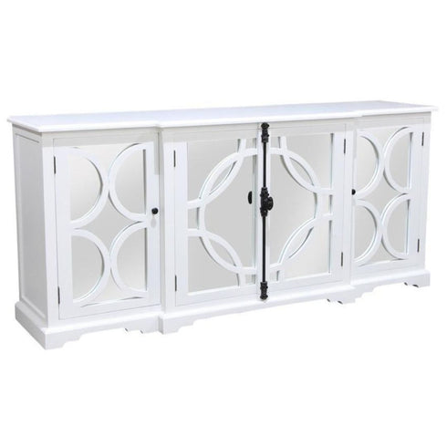 Keats Mirrored Sideboard White