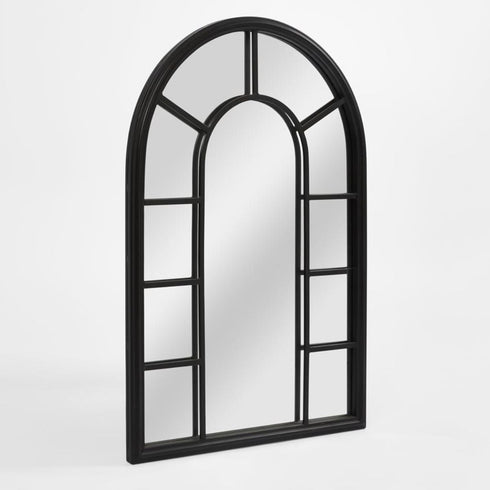 Archie Arch Outdoor Black Wall Mirror