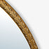 Brooks Carved Antique Gold Round Wall Mirror