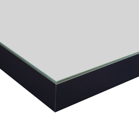Raelene Rectangular Aluminium Framed Matte Black Bathroom Mirror