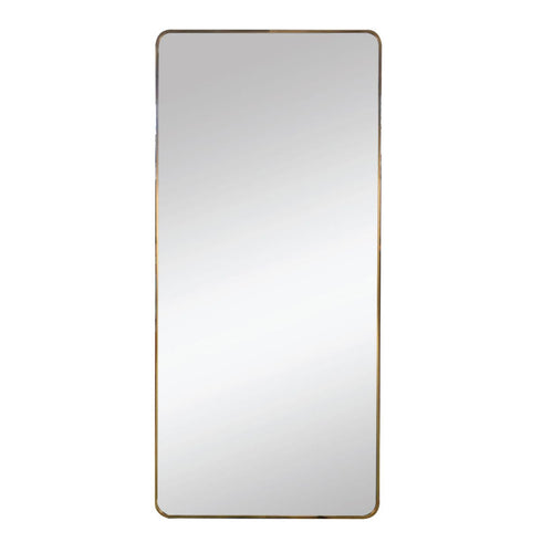 Malen Full Length Gold Wall Mirror with rounded corners
