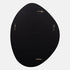 Miel Pebble Shape Brushed Nickel Wall Mirror