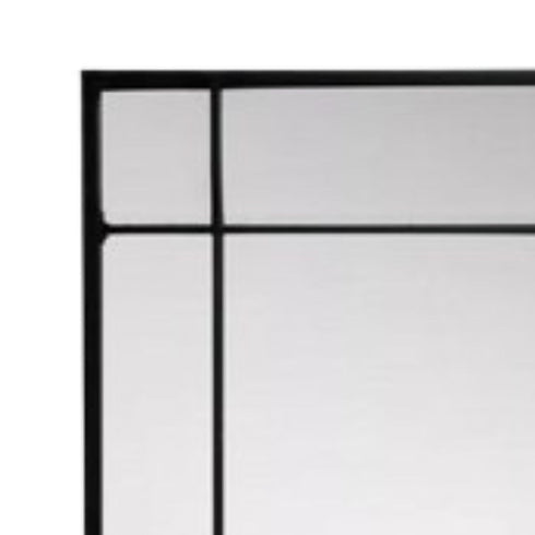 Harrison Outdoor Black Wall Mirror
