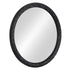 Side view of Iggy Round Wall Mirror Black