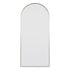 Aiva Satin Brass Arch Wall Mirror