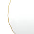 Wave Gold Oval Wall Mirror