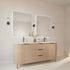 Graeme Rounded Corners Anti-fog Backlit LED Bathroom Mirror - Matte Black Frame with Wave Motion Sensor