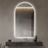 Solvi Frameless Arched LED Anti Fog Backlit Bathroom Mirror
