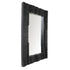 Modern Dani Black Wall Mirror hung horizontally in hallway interior