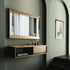 Fintan Modern Solid Oak Rectangular Wall Mirror with Rounded Edges