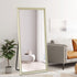 Derya Full Length Cream Wall Mirror - Freestanding Bedroom Mirror