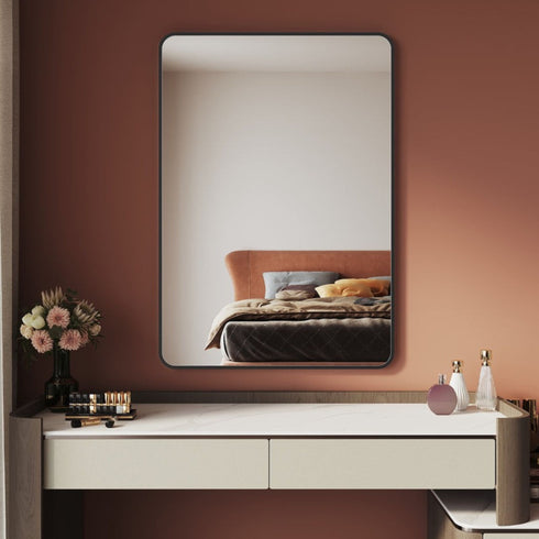 Evren Makeup Black Wall Mirror