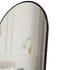 Dimity Black Arched Standing Mirror
