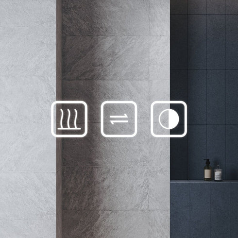 Kaylee 3x Magnification LED Bathroom Mirror with Wall Outlet & Memory Function