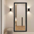 Aaron Full Length Black & Silver Frame Wall Mirror - Freestanding Floor Mirror