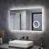 Kaylee 3x Magnification LED Bathroom Mirror with Wall Outlet & Memory Function