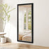 Aaron Full Length Black & Silver Frame Wall Mirror - Freestanding Floor Mirror