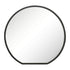 Mitchell Black Metal Round Wall Mirror - Minimalist Frame Bathroom Vanity Mirror