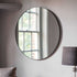 Henrik Black Round Wall Mirror