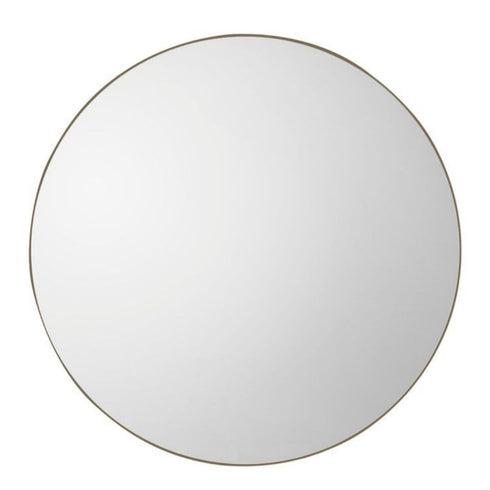 Henrik Champagne Round Wall Mirror