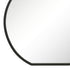 Mitchell Black Metal Round Wall Mirror - Minimalist Frame Bathroom Vanity Mirror