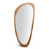 Paloma Organic Teak Wood Wall Mirror - Pebble Shape Natural Frame