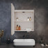 Crisyne LED Bathroom Wall Cabinet With Built-in Tissue Box Storage
