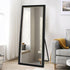 Aaron Full Length Black & Silver Frame Wall Mirror - Freestanding Floor Mirror