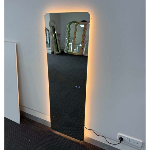 Inverloch Rectangular Edge-Lit LED Frameless Wall Mirror - Tricolour Dimmable Mirror